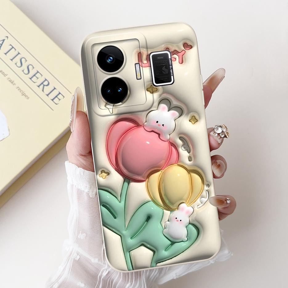 For Realme GT3 Case RMX3709 Cute Funny Cartoon Cover Soft Silicone Case For Realme GT Neo 5 Neo5 240W RealmeGT3 Back Cover Coque