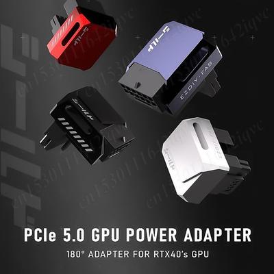 Adaptador en Ángulo de 180 Grados 12VHPWR Conector de Alimentación GPU de 16 Pines Adaptador de Alimentación Pcie 5.0 para 12+4 pines RTX 3090Ti 4070Ti 4080 4090