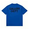 Tricou cu Grafică de Litere Gallery Dept Spălat Vintage Uzat Designer High Street Unisex Supradimensionat Gât Rotund Bumbac Mânecă Scurtă Topuri