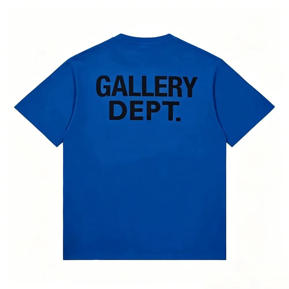 Tricou cu Grafică de Litere Gallery Dept Spălat Vintage Uzat Designer High Street Unisex Supradimensionat Gât Rotund Bumbac Mânecă Scurtă Topuri