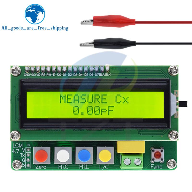 1/3pcs LC-100A Digital LCD Capacitance Inductance Meter LC Meter 1pF-100mF 1uH-100H LCD Display High Precision Fully functional