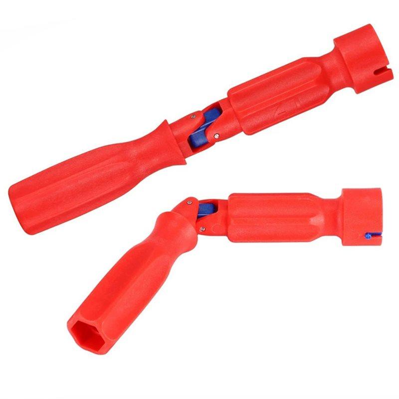 A25F-Toilet Seat Fitting Tool, Toilet Seat Repair Wrench Professional Universal Plastic High-Strength Installation Tool красный