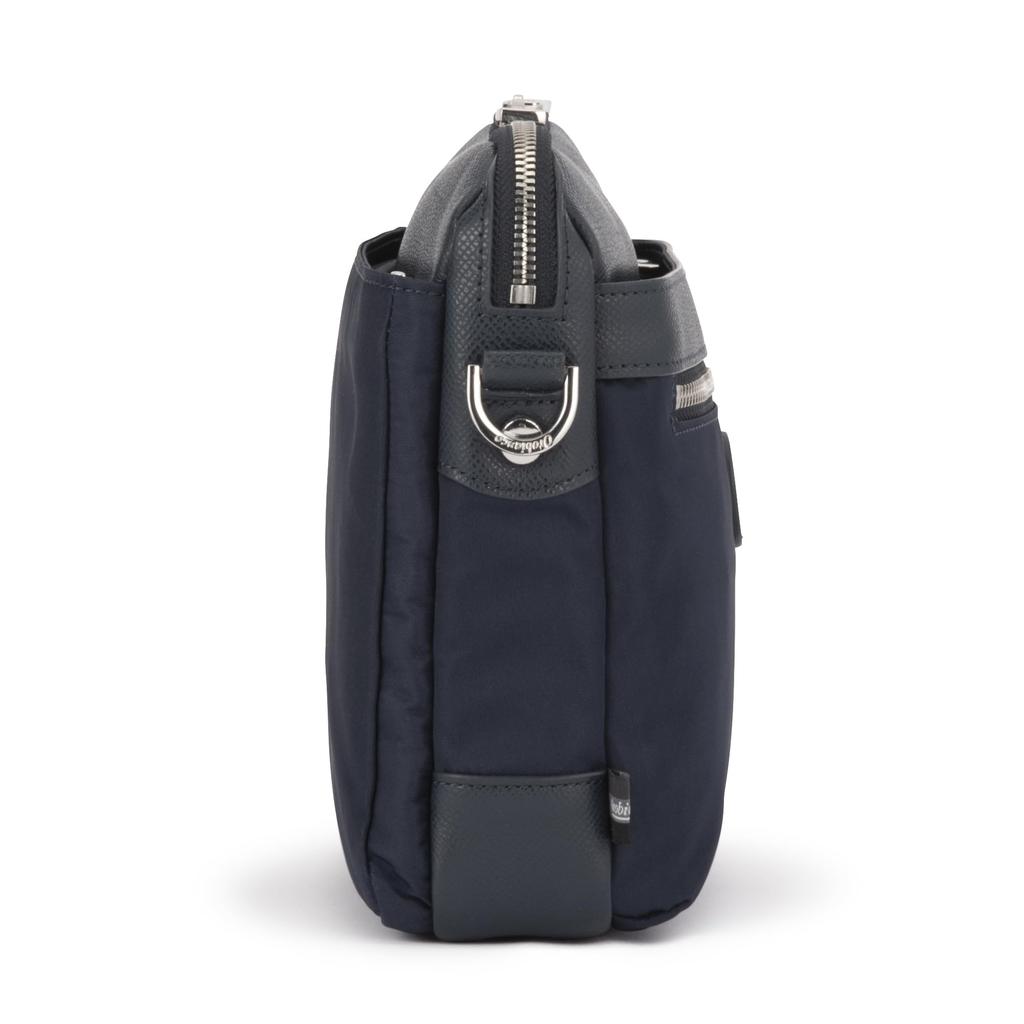 Orobianco Men's SOLO TE Shoulder Bag (Authentic), 4L Capacity, 560g, 2-Way, Horizontal Style, Detachable Shoulder Strap, No. 92952, Sea Blue