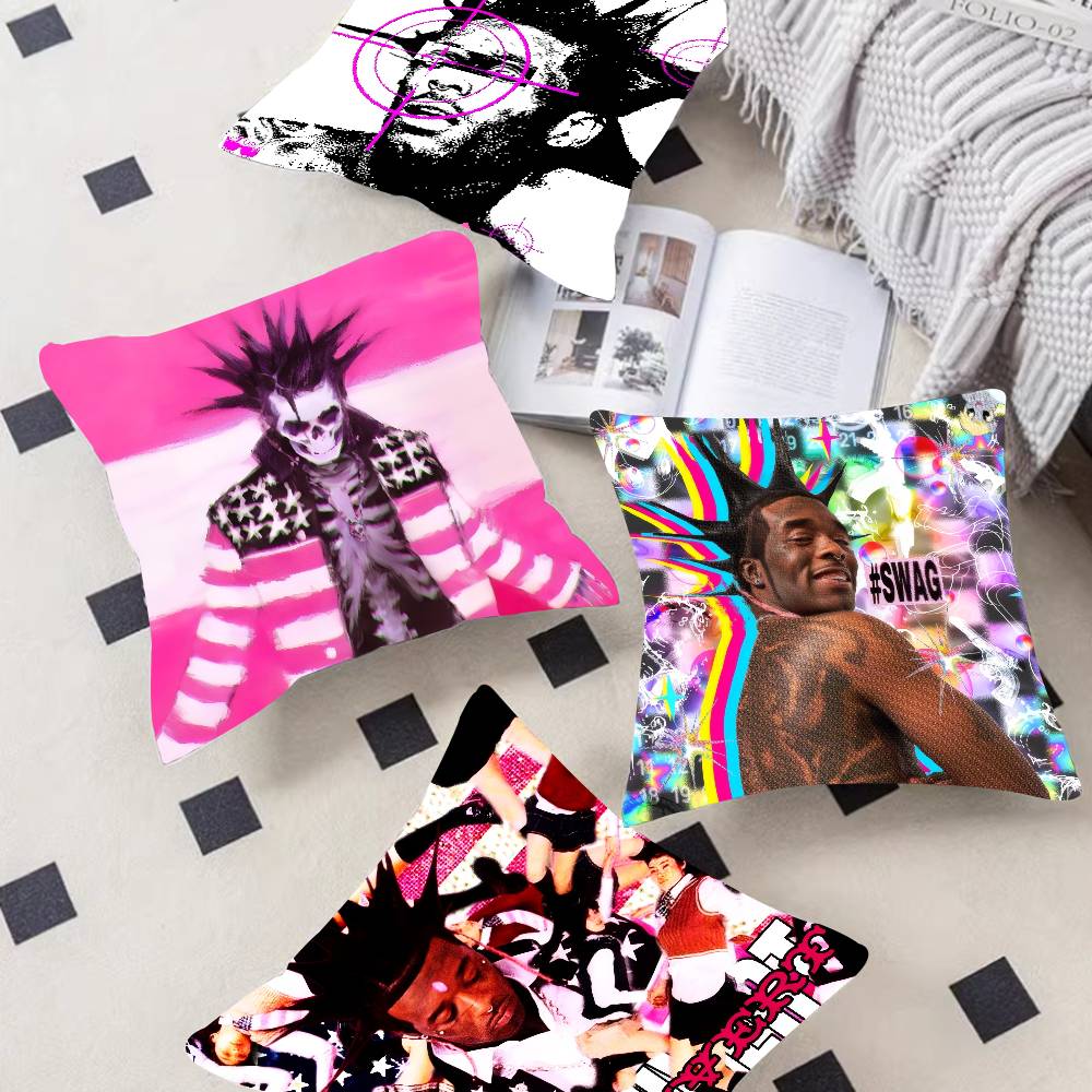 Pink Tape - Lil Uzi Vert Pillowcase Toon Gift Cushion Cover Bedroom Home Sofa Chair Seat Decor Pillow Case