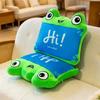 Xiaohe Flat Pillow Green Dragon Cute Frog Modeling Children's Waist Cushion Cartoon Modeling Baby Waist Pillow
