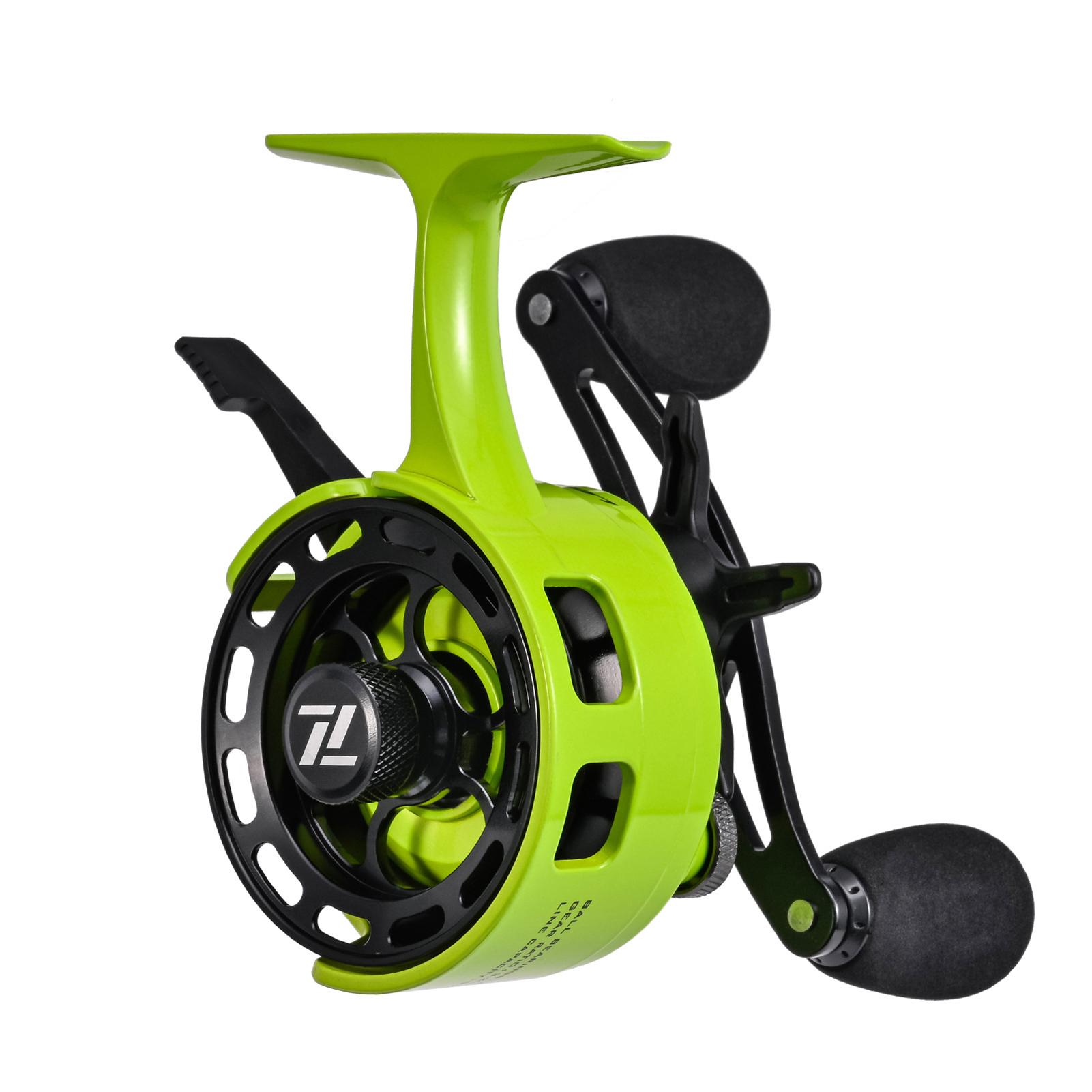 

Катушки для подледной рыбалки 3.2:1 Передаточное отношение Ультра Гладкая Рыболовная Катушка 3+1 Шарикоподшипники Right Hand зелёный