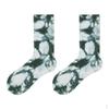 Pair Tie-dyed Crew Hipster Printed Socks