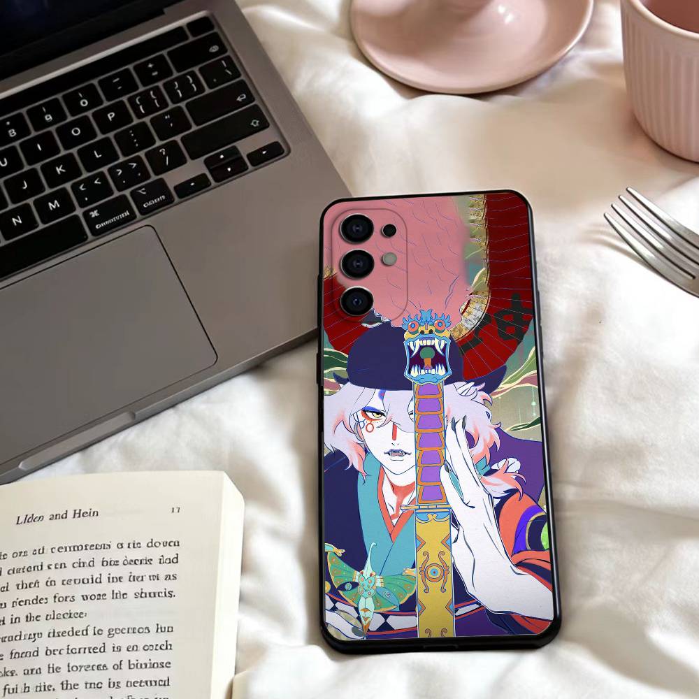 M-MONONOKE KAPITEL DIE ASCHE DER WUT Handyhülle Für Samsung S25,24,23,22,30,21,10,9,Ultra,Plus,Lite,FE,4,5 G Weiche Schwarze Hülle