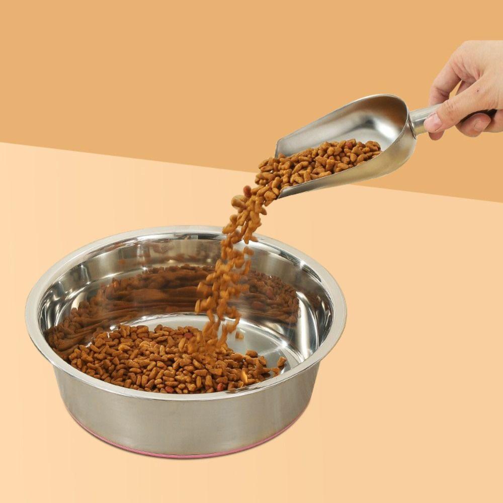 Anti-slip Dog Basin Stainless Steel Cat Water Drinking Bowl Practical Cat Dog Bowls  Water