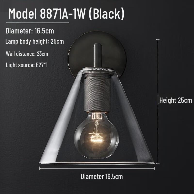 Роскошный настенный светильник из стекла