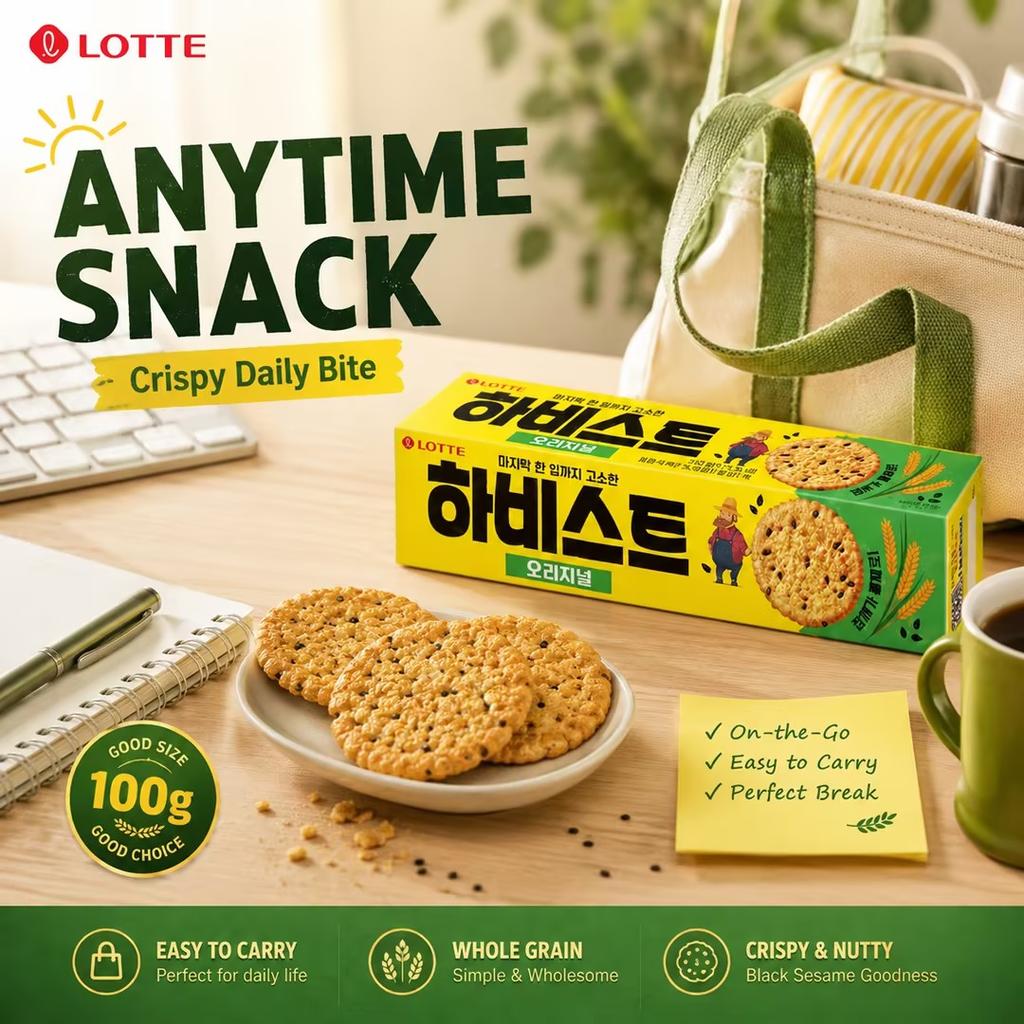 Lotte Harvest Zwarte Sesam Crackers 100g
