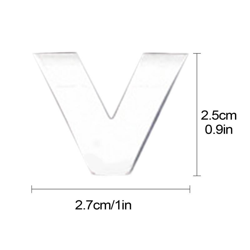 Car Emblem Letters Sticker Waterproof & Fade-Resistant For Car Bumper Sturdy Car Stickers Alphabet Stickers Fade-Resistant