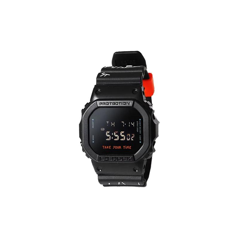 

Casio Fashionable and Versatile 200 Meters Waterproof Quartz Movement Resin Strap Japanese and Korean Watch Uniform for Men and Women DW-56002G22-1JR чёрный