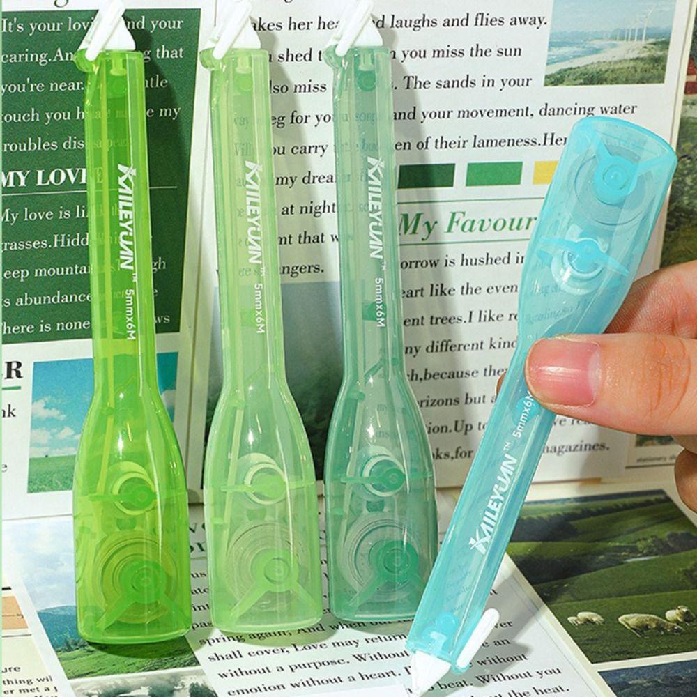 4PCS/Set Pen Shape Correction Tape Fresh Color Correction Stationery Correction Band  School Office