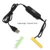 1.2M USB to 1.5V-12V LR03 AAA Battery Eliminator for Clock Remote Thermometer Hygrometer Calculator Electric Toy LED