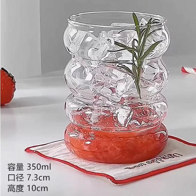

Han Gao Borosilicate Caterpillar Cup Coffee Cup Cute Water Cup, Heat-Resistant Glass Household Milk Cup Default item