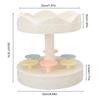 2-tier Automatic Rotating Cake Stand Sushi Dessert Cupcake Macaron Display Tray Wedding Birthday Party Supplies Cakes Turnables