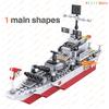 Marine Kriegswagen Schiff Armee Boot Flugzeug Modell Kriegsschiffe Bausteine Kompatibel mit Lego Bauset für Jungen Steine Spielzeug