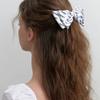 Kinda Lace Layered Ribbon Pin - White
