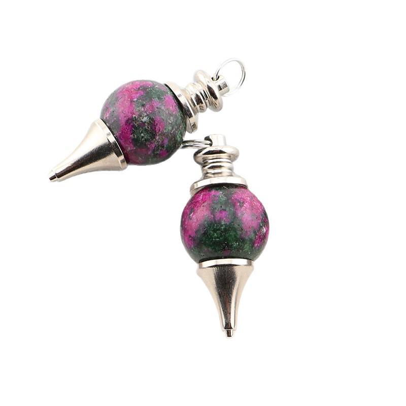 Handmade Crystal Stone Pendulum Necklace & Keychain Ornament