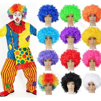 Wydajność Falowana kręcona peruka klauna Cosplay Włosy do tańca Boże Narodzenie dla dorosłych Urodziny Disco Dekoracja Kapelusz Materiały upominkowe dla dzieci