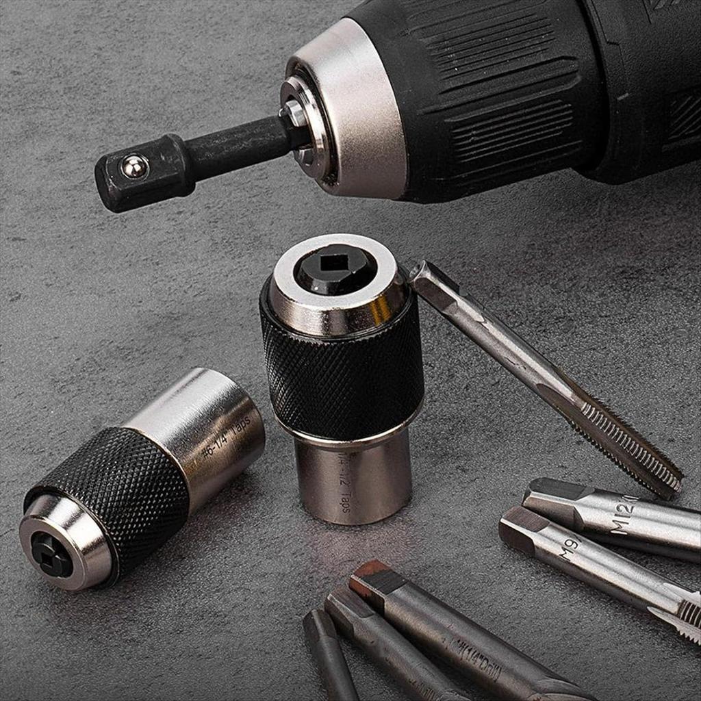 2025+ Tap Socket Set, 3PCS Tap Extractor Tool with Adjustable Jaws,Tap Sockets with A 3/8inch Socket Adapter for Taps ,Reamers