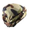 Satin Lined Turban Head Wrap Camouflage Printing Sleeping Bonnet Hair Cover Adjustable Pre-Tied Chemo Hat For Men Women