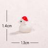 Christmas Simulation Cute Snowman Micro-landscape Car Decoration, Resin Craft Decorative Small Decoration Accessories