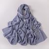 Long Silk Like Scarf Rhinestone Decor Ethnic Headscarf Non Wrinkling
