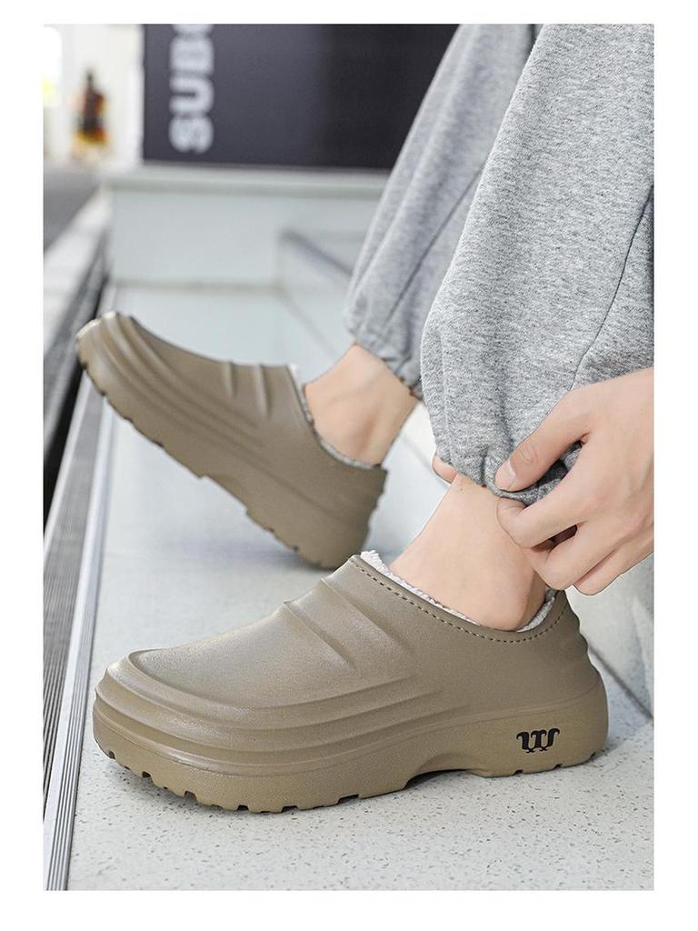 Chef Shoes: Fleece-Lined, Non-Slip, Waterproof Work Shoes for Hotel and Restaurant Staff (Autumn/Winter)
