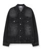 Beentrill Vintage Washed Denim Trucker Jacket (Black)