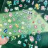 Kleine Gänseblümchen Florale Farbverlauf Nagelkunst Aufkleber - Bunte Frühjahrs DIY Dekoration