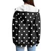 Sudadera con capucha para mujer, informal, de manga larga, con cremallera, estampado de lunares y rayas, ligera, para uso interior y exterior