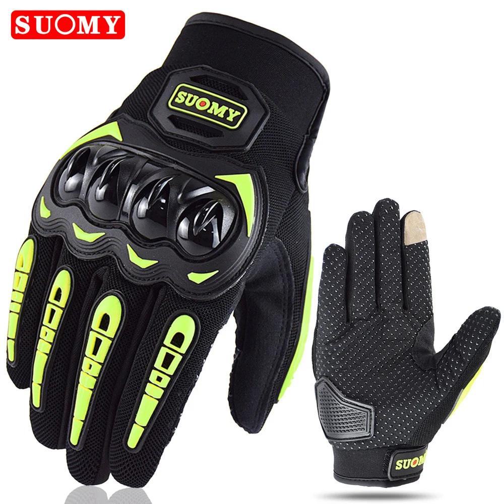 Suomy Summer Motorcycle Gloves Men Women Motorcyclist Gloves Breathable Touchscreen Moto Biker Cycling Gloves S-XXL