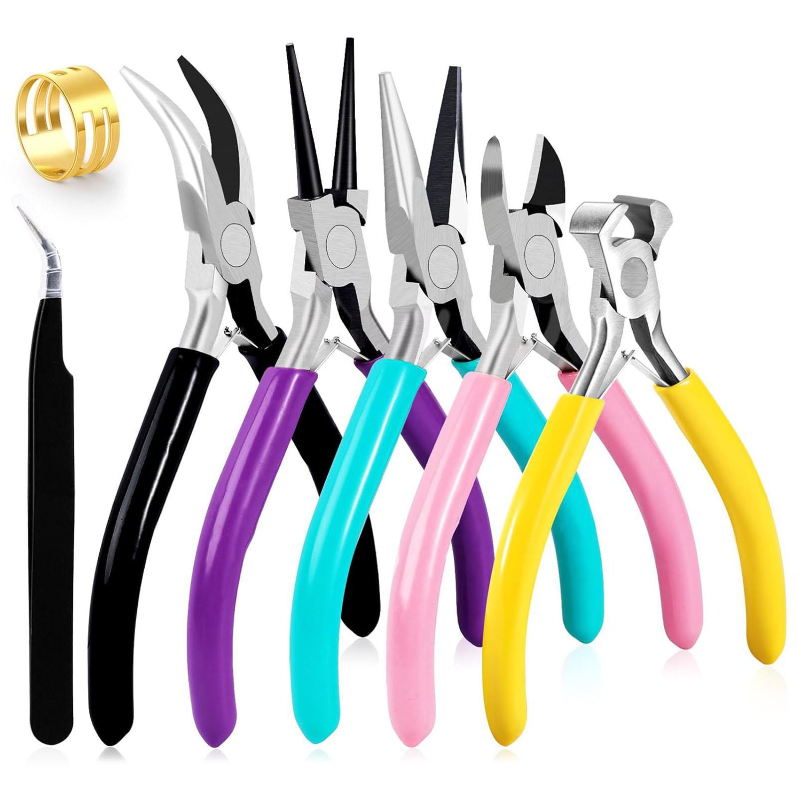 

Практичный набор плоскогубцев для ювелирных изделий Основные принадлежности для рукоделия Инструменты для дизайна ювелирных изделий Бисероплетение и ремонт Модные аксессуары 5