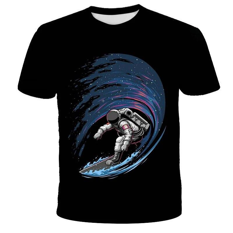 Men's T-shirts Short Sleeve O Neck Summer Tops 3D Printed Oversized T-shirt Tracksuit Funny Beach Fashion Hot Hip-hop Casual