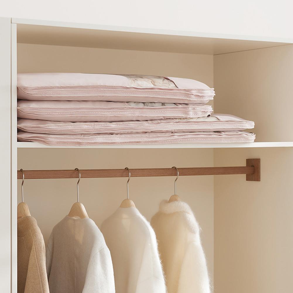 Clothes Hanging Dust Cover Wedding Dress Cover Suit Coat Storage Bag with Self Compression Zipper Space Saver Clothes Cover