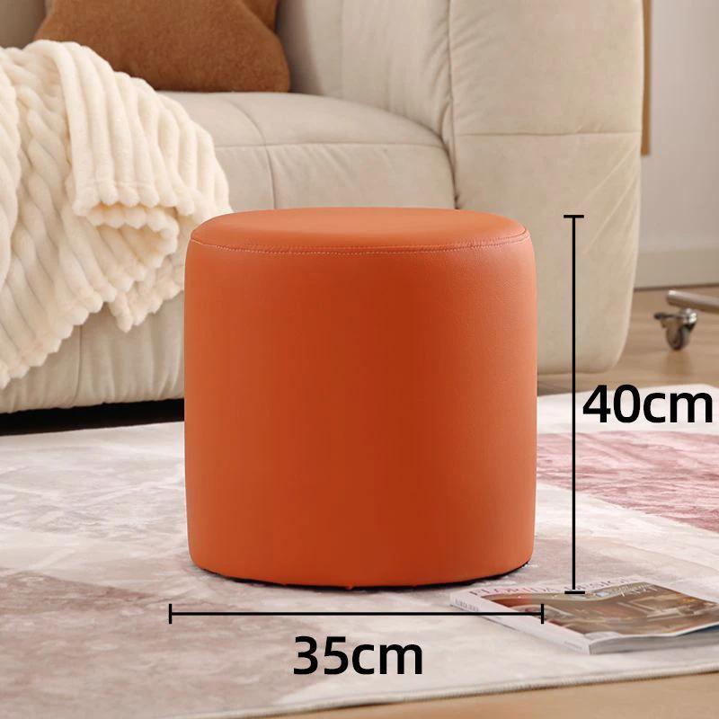 Wooden Ottomans Living Room Nordic Vanity Stool Modern Low Step Stools Office Decorative Ottoman Pouf Aesthetic Room Furnitures
