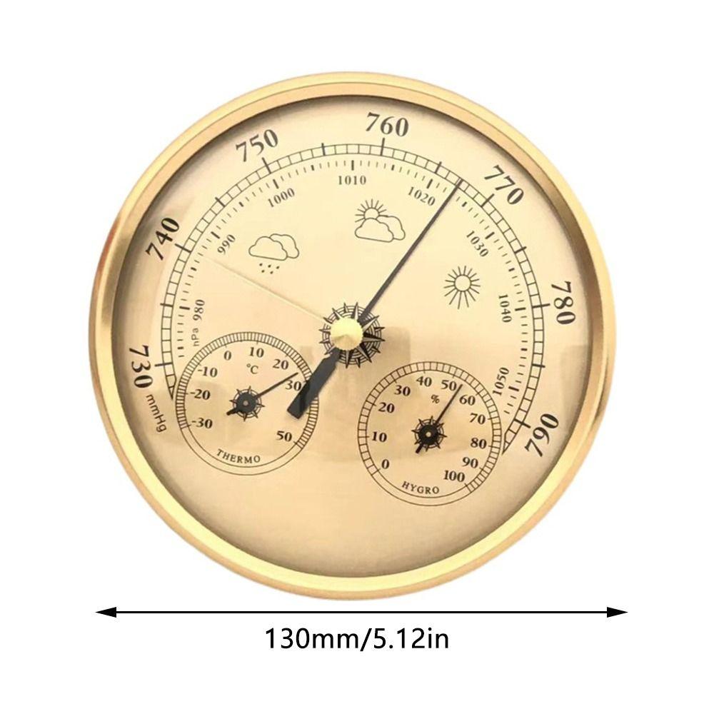 3 In 1 Indoor Climate Monitor Large Display Temperature and Humidity Gauge  Household