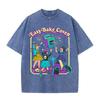 2026 Celebrate Minds Of All Kinds Retro Colorful Floral Print Vintage Washed T Shirt Casual Aesthetic Oversized Short Sleeve Men