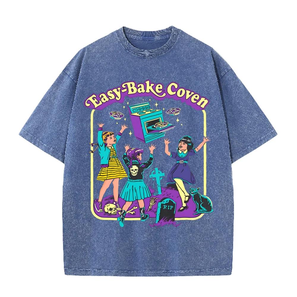 2026 Celebrate Minds Of All Kinds Retro Colorful Floral Print Vintage Washed T Shirt Casual Aesthetic Oversized Short Sleeve Men