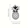 Stunning Black Pineapple Sign! For Home Living Room. Modern Pineapple Metal Wall Decor. Stylish Wall Sculpture and Hanging.