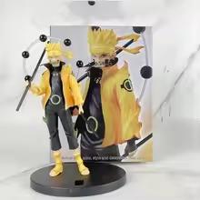 Bandai 20cm Naruto Shippuden Action Figure Collection - Uchiha Sasuke Hatake Kakashi Namikaze Minato Anime Collection Model Playthings Gifts