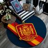 Spain football logo Round Rug, Non Slip Washable Circular Carpet For Living Room Bedroom Playroom, Sports Fan Decor, Holiday Birthday Gift
