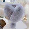 Faux Furs Scarf Winter Warm Neck Wrap Furry Neck Scarf for Office Daily Wear