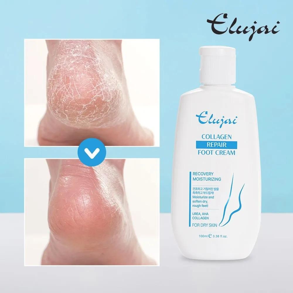 Elujai Foot Cream & Body Cream 100ml (2 Pieces) / High-Moisture Firming Cream, Body Care, Foot Care Set 1 Foot Cream 100ml + 1 Body Cream 100ml