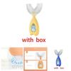 Manual Kids Ushaped Silicone Toothbrush For Oral Cleaning With Soft Bristles For Toddlers