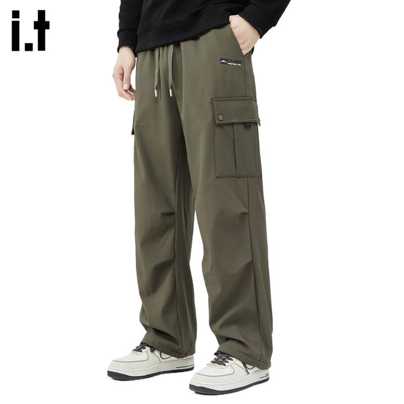 OVERPROTECTIONit Men's Fleece Lined Drawstring Cargo Pants