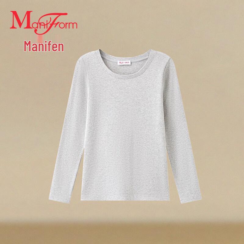 

Женский хлопковый теплый базовый топ с круглым вырезом Maniform M 160