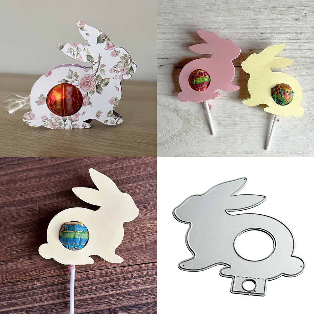 Animal Rabbits Shape Die Cut Metal Embossing Templates Carbon Steel Cutting Dies for Card Making Scrapbooking Packaging